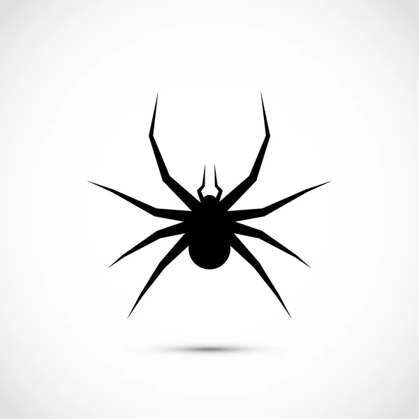 Icône d'araignée noire — Image vectorielle