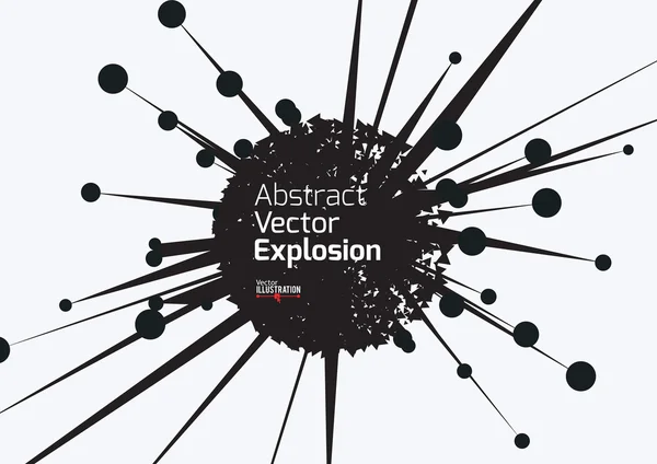 Conception abstraite d'explosion — Image vectorielle