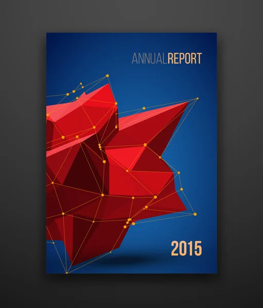 Copertura della relazione annuale. — Vettoriale Stock