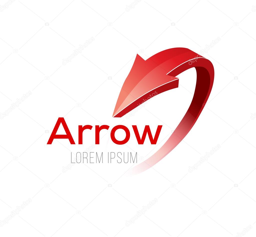 Abstract Arrow Icon. Vector Illustration.