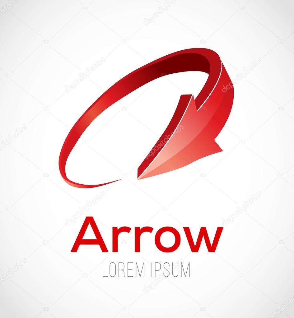 Abstract Arrow Icon. Vector Illustration.