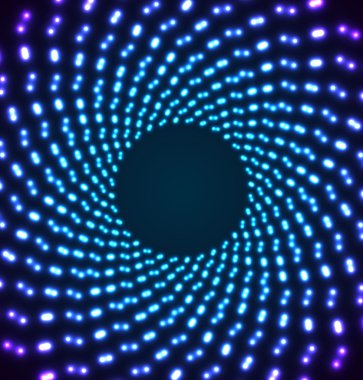 Soyut ışık tüneli