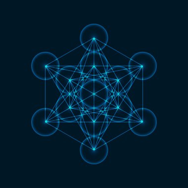 Geometrik şekil Metatrons küp