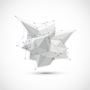 Soyut çokgen geometrik şekil