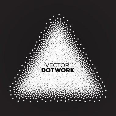 Soyut yarı ton üçgeni 