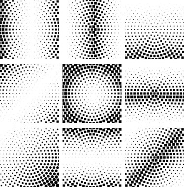 Soyut yarı ton daire