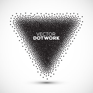 Soyut Dotwork üçgen