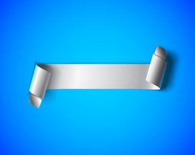 Beyaz kağıt şerit 