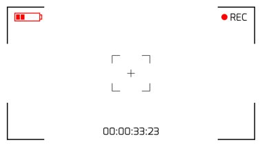 Kamera vizör Rec arka plan