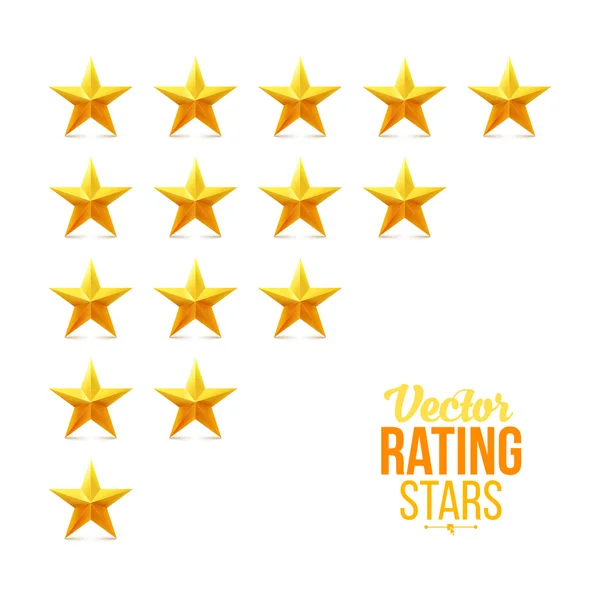 Five Stars Ratings — Stock Vector