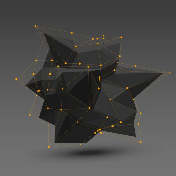 Абстрактная многоугольная геометрическая форма — стоковый вектор