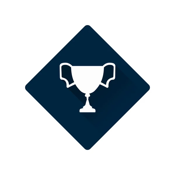 Icona della Coppa dei Campioni In Rombo — Vettoriale Stock