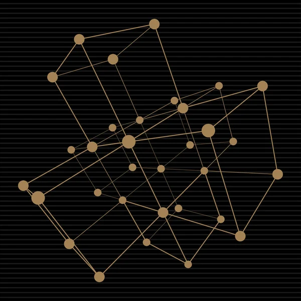 Cubos de malla Wireframe — Archivo Imágenes Vectoriales