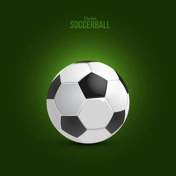Fotbalový míček na zelené — Stockový vektor