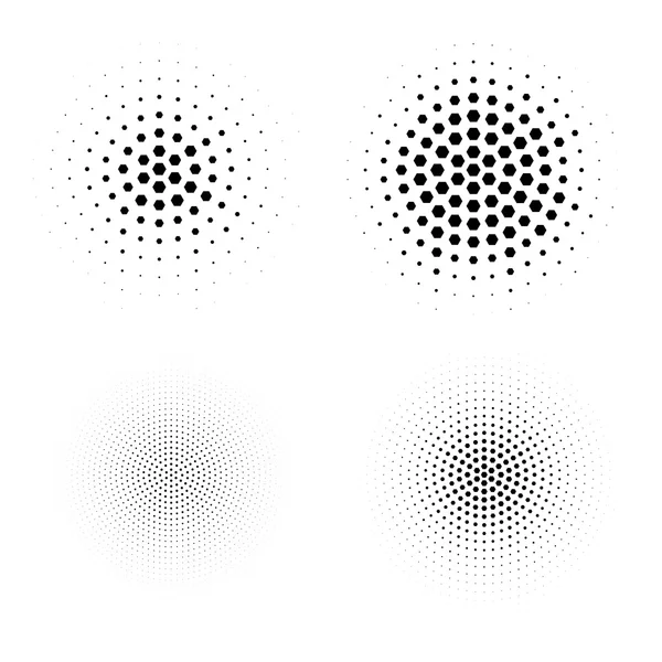 Cercle abstrait demi-teinte — Image vectorielle