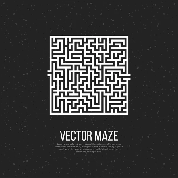 Moderna fyrkantiga labyrint — Stock vektor