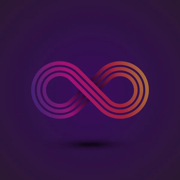 Infinity symbool pictogram — Stockvector