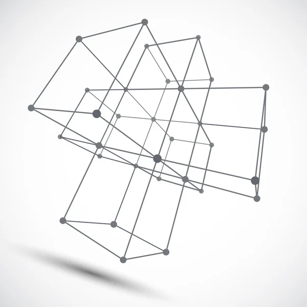 Каркасна сітка кубів — стоковий вектор