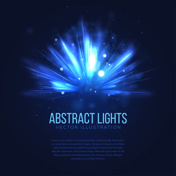 Rayons lumineux abstraits — Image vectorielle