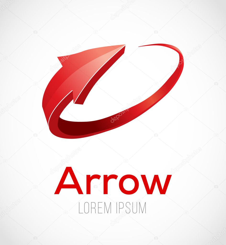 Abstract Arrow Icon. Vector Illustration.