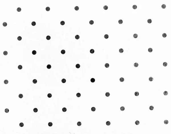 Černý Polka Tečka Vzor Šedém Pozadí Papíru — Stock fotografie