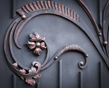 Sahte metal ürünlerinin parçası. yakın plan