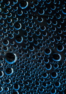 Mavi su damlaları arka plan