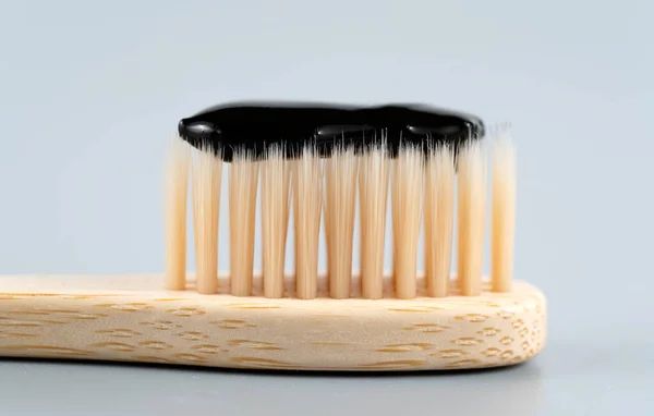 Close Toothbrush Gray Background — Stock Photo, Image