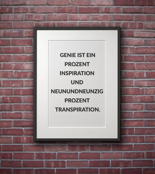 액자에 영감 동기 부여 인용. — 스톡 사진
