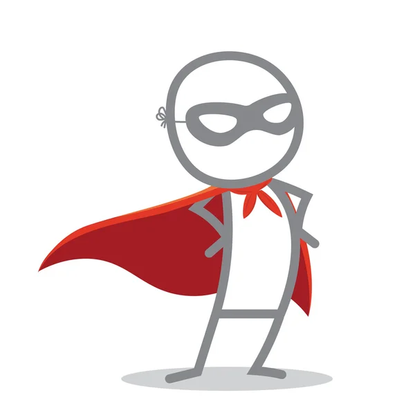 Edytowalny Vector Superhero — Wektor stockowy