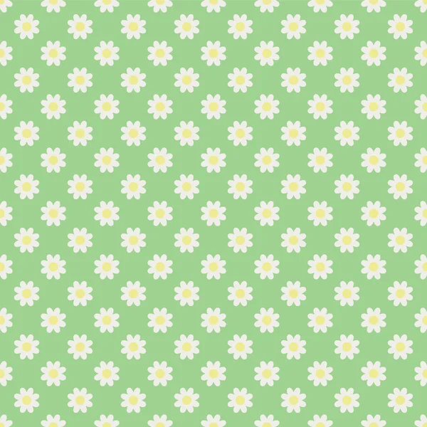 Vector Daisy Pattern — Stock Vector