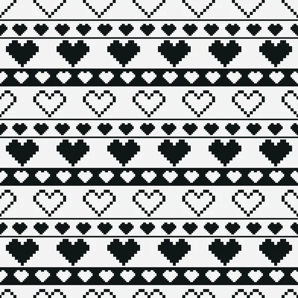 Καρδιά μοτίβο pixel — Διανυσματικό Αρχείο