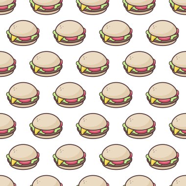 Hamburger seamless modeli