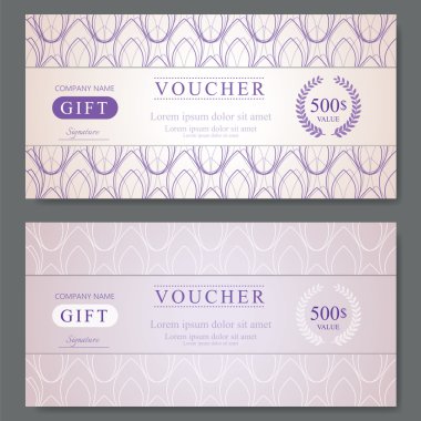 Zarif hediye çeki şablonu