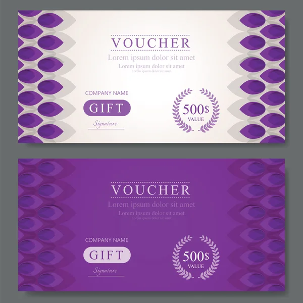 Gift Voucher Template — Stock Vector