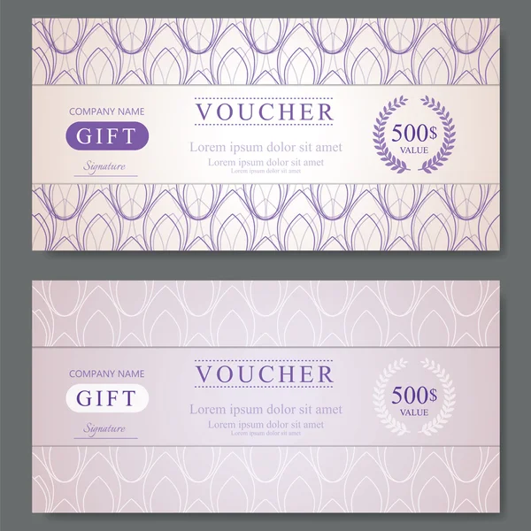 Elegante Gift Voucher sjabloon — Stockvector