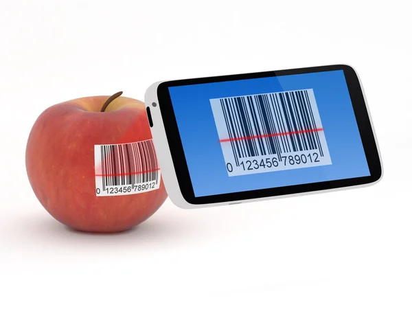 Smartphone Barcode Scanner Concept — Stock Photo, Image