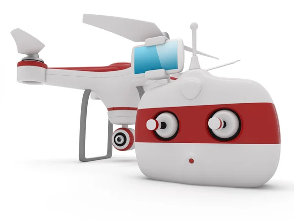 Quadrocopter uçağı — Stok fotoğraf