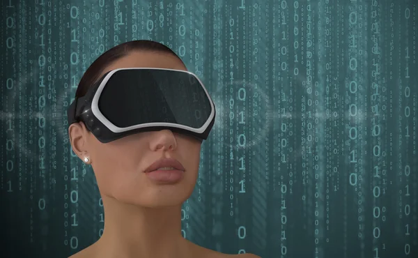 Begreppet virtuell verklighet. — Stockfoto