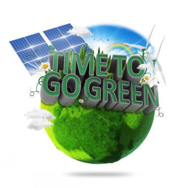 Time To Go Green clipart