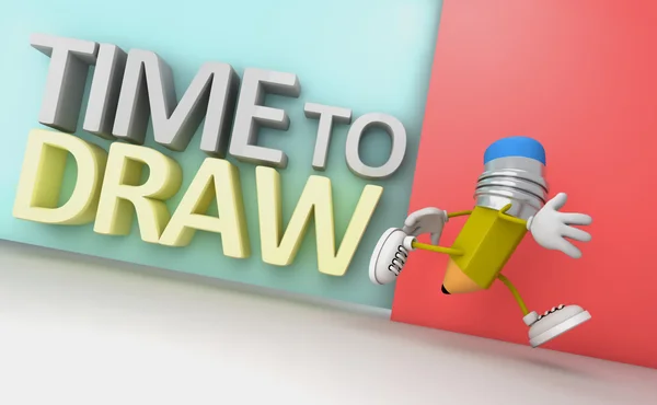 Time to draw. — Stock Photo, Image