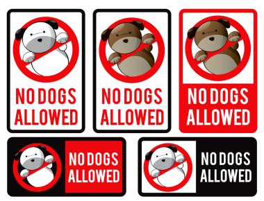 Logo tasarım öğesi. Köpek izin yok.