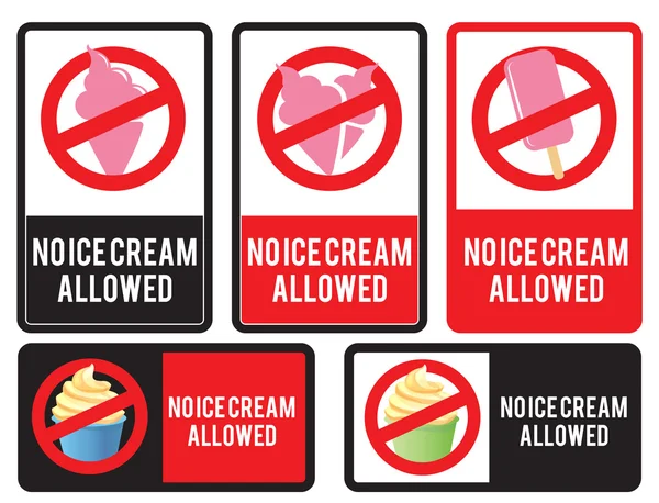 ロゴのデザイン要素。記号を許可されてないアイス クリーム. — ストック写真