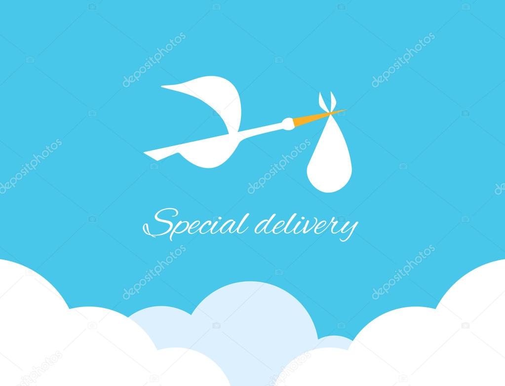 Logo design element Special delivery