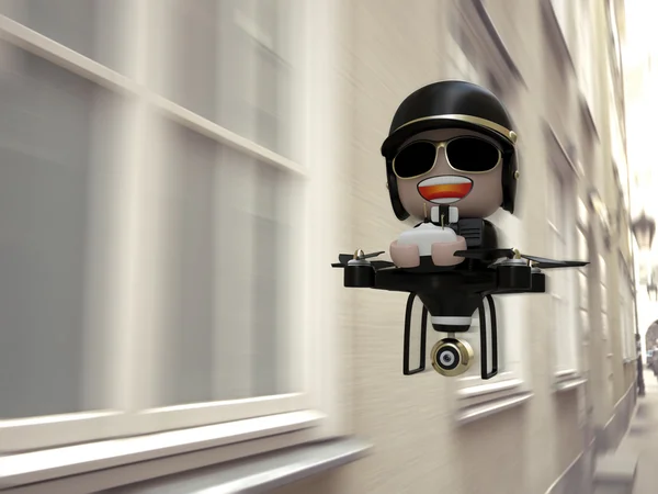 Policedrone. — Stock Photo, Image