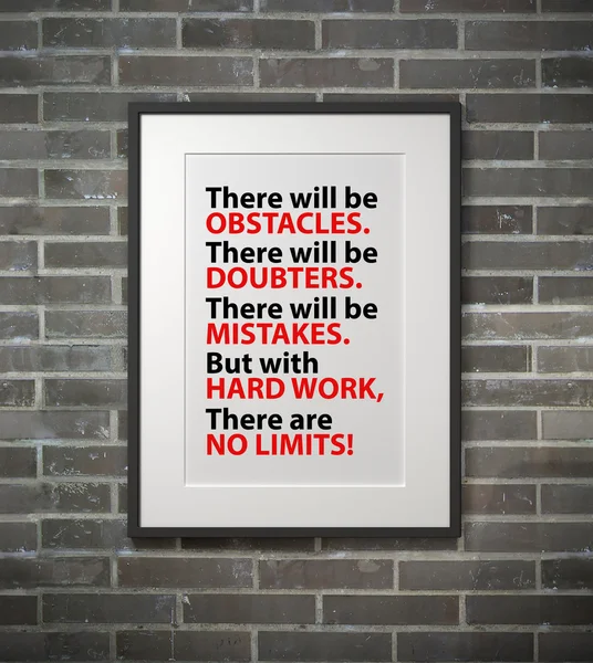 Inspirational Quote on Wall. Stock Photo by 97126016