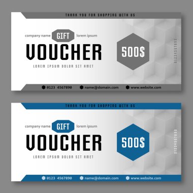 Modern hediye çeki.