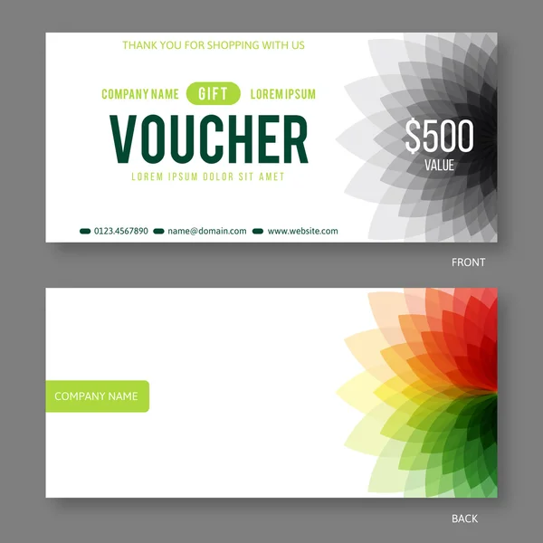 Moderne geschenk voucher_11 copia — Stockvector