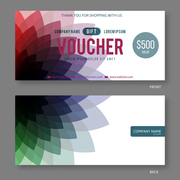 Moderne Gift Voucher Templat — Stockvector