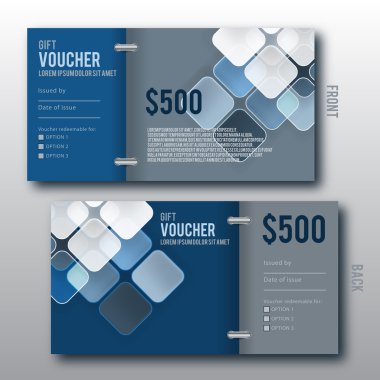 Modern hediye çeki şablonu